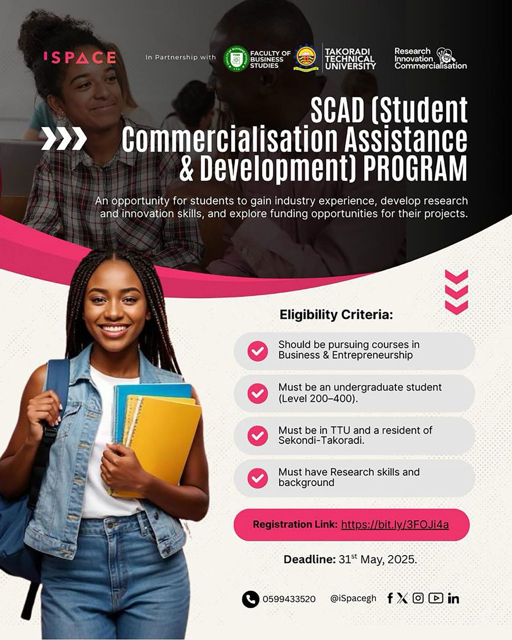 Ispace in partnership with the Faculty of Business Studies opens the SCAD Programme
